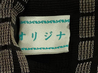 平和屋着物∞極上　長羽織　スリーシーズン　春夏秋　塵除け　紗　吉野間道　市松　黒地　逸品　未使用　DZAB8905kh6