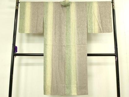 平和屋着物∞極上　道中着　スリーシーズン　春夏秋　塵除け　ロング丈　染師：三代目照慶　木目ぼかし染　紗紋布　証紙　逸品 DZAB8906kh6