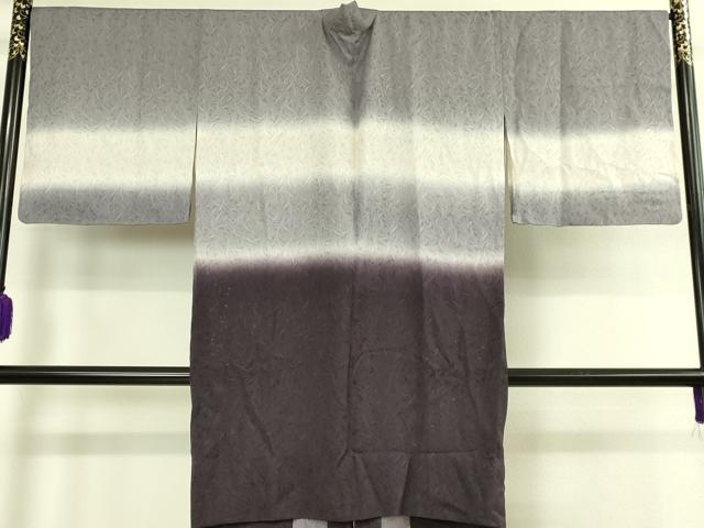 平和屋本店∞極上　道中着　スリーシーズン　春夏秋　塵除け　ロング丈　草葉紋紗　暈し染め　反端付き　逸品　DZAB8908kh6