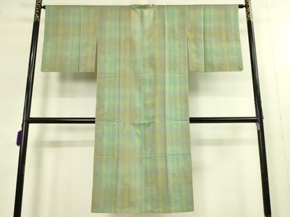 平和屋着物▽極上　銀座　志ま亀　道行コート　スリーシーズン　春夏秋　塵除け　ロング丈　紗　暈し染め　たとう紙付　逸品　DZAB8913kh6