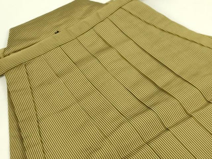 平和屋着物●極上　男性　人間国宝　甲田栄佑　精好仙台平　行灯袴　縞　逸品　DZAB8915kh6