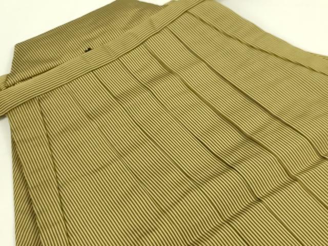 平和屋着物●極上　男性　人間国宝　甲田栄佑　精好仙台平　行灯袴　縞　逸品　DZAB8915kh6