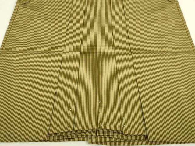 平和屋着物●極上　男性　人間国宝　甲田栄佑　精好仙台平　行灯袴　縞　逸品　DZAB8915kh6