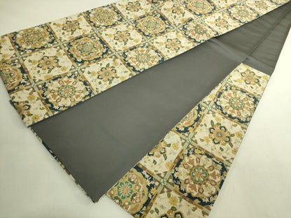 平和屋本店●最高級　中国三大刺繍　総相良刺繍　総刺繍　袋帯　200万粒　総詰め　格天井花文　金糸　逸品　DZAB8917kh6