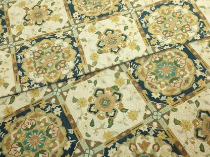 平和屋本店●最高級　中国三大刺繍　総相良刺繍　総刺繍　袋帯　200万粒　総詰め　格天井花文　金糸　逸品　DZAB8917kh6