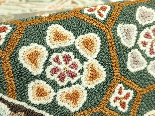 平和屋本店●最高級　中国三大刺繍　総相良刺繍　総刺繍　袋帯　200万粒　総詰め　切り嵌め花文　金糸　逸品　DZAB8918kh6