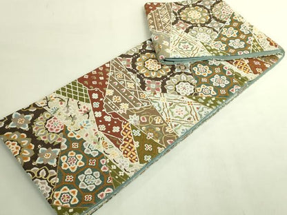 平和屋本店●最高級　中国三大刺繍　総相良刺繍　総刺繍　袋帯　200万粒　総詰め　切り嵌め花文　金糸　逸品　DZAB8918kh6