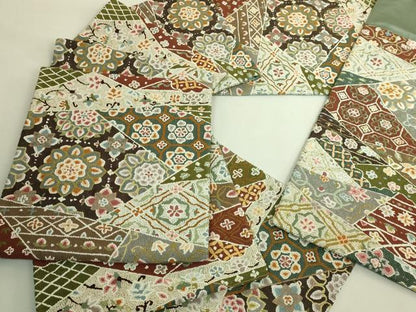 平和屋本店●最高級　中国三大刺繍　総相良刺繍　総刺繍　袋帯　200万粒　総詰め　切り嵌め花文　金糸　逸品　DZAB8918kh6