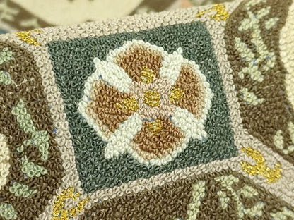 平和屋本店●最高級　中国三大刺繍　総相良刺繍　総刺繍　袋帯　200万粒　総詰め　向かい鳥蜀江花文　金糸　逸品　DZAB8919kh6