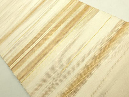 平和屋着物●極上　爪掻本綴作家　伊達静　八寸名古屋帯　霞文　金糸　逸品　DZAB8930kh6