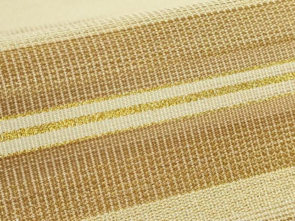 平和屋着物●極上　爪掻本綴作家　伊達静　八寸名古屋帯　霞文　金糸　逸品　DZAB8930kh6