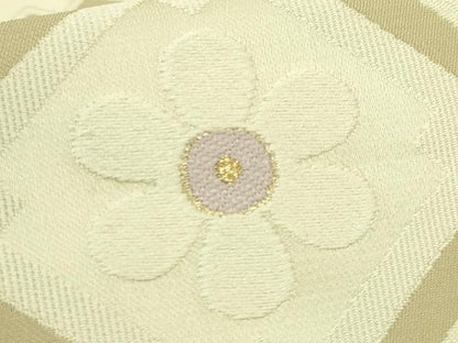 平和屋本店●極上　銀座もとじ　九寸名古屋帯　唐織　花菱文　金糸　逸品　DZAB8944kh6