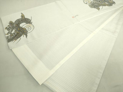 平和屋着物＊極上　夏物　太鼓柄袋帯　作家物　雲龍　金彩　逸品　DZAB8947kh6