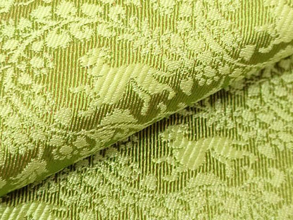 平和屋着物●極上　龍村美術織物　両面　半幅帯　豊花麗犬文　敷松葉　金糸　逸品　未使用　DZAB8949kh6