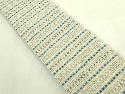 平和屋本店●希少　男性　角帯　国画会会員　梶山和世　諸紙布　紙タグ・証紙付き　逸品　DZAB8950kh6