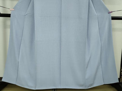 平和屋本店●極上　江戸小紋・長襦袢(無双仕立て)セット　角通し　淡藤色×白　逸品　DZAB8951kh6