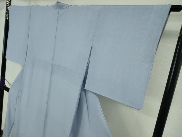 平和屋本店●極上　江戸小紋・長襦袢(無双仕立て)セット　角通し　淡藤色×白　逸品　DZAB8951kh6