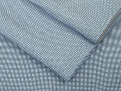平和屋本店●極上　江戸小紋・長襦袢(無双仕立て)セット　角通し　淡藤色×白　逸品　DZAB8951kh6
