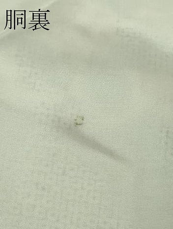 平和屋本店●極上　本場結城紬　重要無形文化財　奥順謹製　80亀甲　雲取り笹花文　鳥の子色地　証紙付き　逸品　未使用　DZAB8962kh6