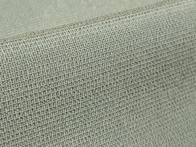 平和屋着物▽極上　本塩沢　やまだ織　単衣　内田フサ作　白鼠色地　証紙付き　逸品　未使用　DZAB8965kh6