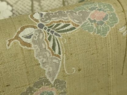 平和屋本店▽極上　染織の名門　しょうざん  生紬　訪問着　単衣　舞蝶枝垂れ花　逸品　未使用　DZAB8967kh6
