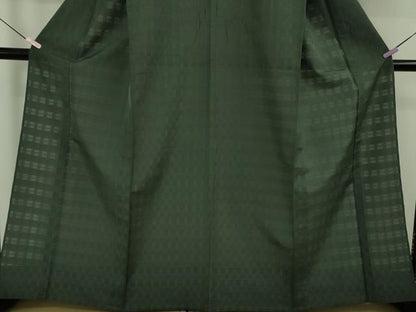 平和屋本店＊極上　夏物　伝統工芸士　木村竜之　紗紬　花々倉織　仙斉茶色　矢光本舗謹製　証紙付き　逸品　DZAB8974kh6