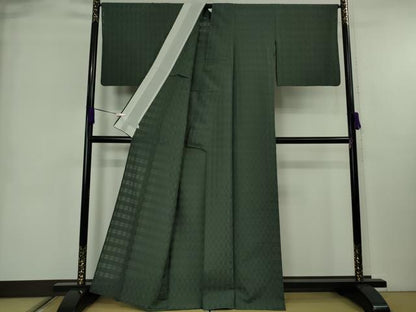平和屋本店＊極上　夏物　伝統工芸士　木村竜之　紗紬　花々倉織　仙斉茶色　矢光本舗謹製　証紙付き　逸品　DZAB8974kh6