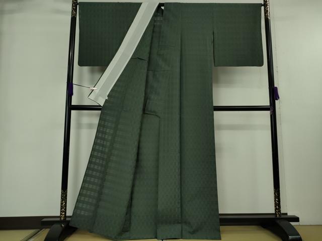 平和屋本店＊極上　夏物　伝統工芸士　木村竜之　紗紬　花々倉織　仙斉茶色　矢光本舗謹製　証紙付き　逸品　DZAB8974kh6
