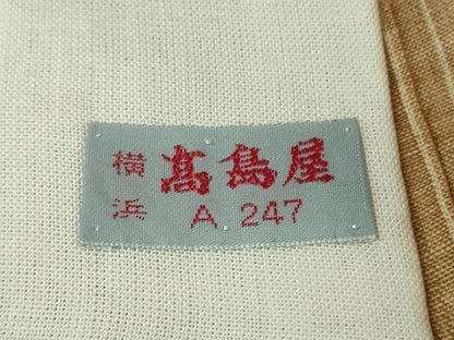 平和屋本店＊極上　夏物　重要無形文化財　本場宮古上布　豊見山カツ子作　苧麻　高島屋扱い　反端付き　逸品　DZAB8976kh6