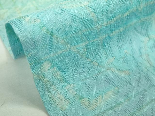 平和屋本店＊極上　夏物　小紋　唐草紋紗　暈し染め　逸品　DZAB8979kh6