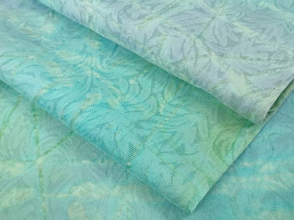 平和屋本店＊極上　夏物　小紋　唐草紋紗　暈し染め　逸品　DZAB8979kh6