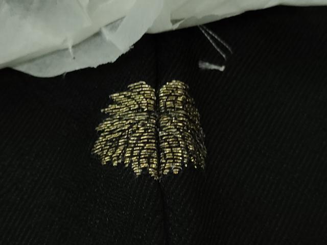 平和屋着物●極上　色留袖　刺繍　蜀江花文　蝋色地　暈し染め　金糸　逸品　未使用　DZAB8986kh6