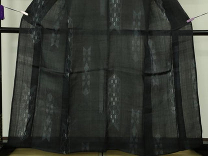 平和屋本店＊極上　夏物　重要無形文化財　本場宮古上布　苧麻　矢羽文　逸品　未使用　DZAB8992kh6