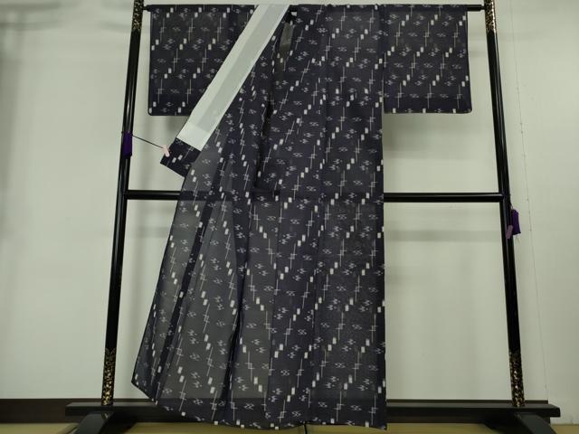 平和屋着物＊極上　夏物　本場琉球絣　夏琉球　知念幸徳　大城カメ　手おり　証紙付き　逸品　未使用　DZAB8993kh6