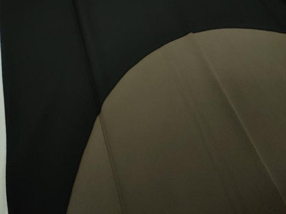 平和屋本店●極上　世界的人形師　辻村寿三郎　ジュサブロー　訪問着　黒地　鬼しぼ縮緬　逸品　DZAB8996kh6