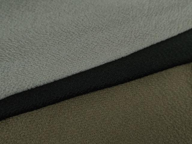 平和屋本店●極上　世界的人形師　辻村寿三郎　ジュサブロー　訪問着　黒地　鬼しぼ縮緬　逸品　DZAB8996kh6