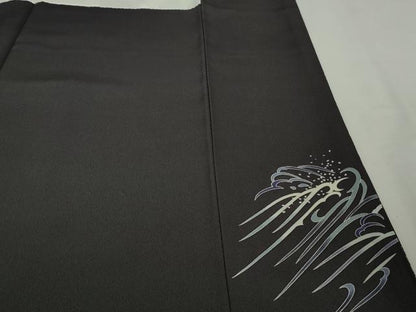 平和屋本店●極上　十日町友禅作家　林静穂　訪問着　立波　波飛沫　暈し染め　逸品　DZAB9010kh6
