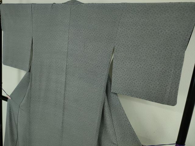 平和屋本店●極上　人間国宝　小宮康孝　江戸小紋　小花文　藍鼠色×灰青色　三越扱い　逸品　DZAB9014kh6