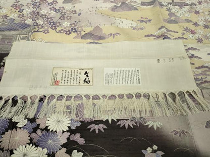 平和屋本店●極上　染織の名門　しょうざん  生紬　訪問着　御所解文　金彩　やまと金ラベル　反端付き　逸品　DZAB9015kh6