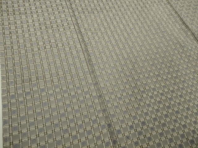 平和屋本店●極上　男性　お召　吉野間道　宝尽くし　逸品　未使用　DZAB9016kh6