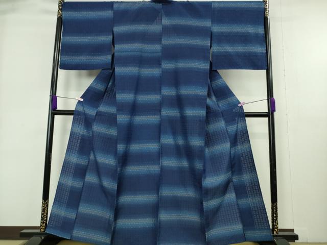 平和屋本店＊希少　沖縄県最高級織物　夏物　首里花倉織　首里織　花織・絽織・紗織　横段文　逸品　未使用　DZAB9019kh6
