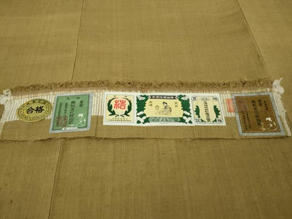 平和屋本店▽極上　本場結城紬　重要無形文化財　単衣　色無地　濃い枯色　証紙付き　逸品　未使用　DZAB9024kh6