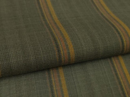 平和屋本店＊希少　夏物　本場黄八丈　夏黄八　紗紬　縞　逸品　DZAB9033kh6