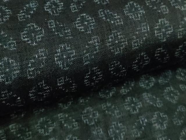 平和屋本店＊極上　夏物　重要無形文化財　本場宮古上布　苧麻　吉祥文　逸品　DZAB9035kh6