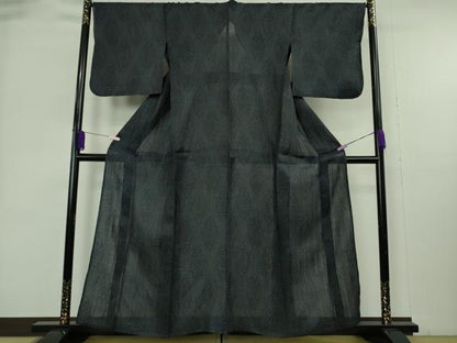 平和屋本店＊極上　夏物　重要無形文化財　本場宮古上布　苧麻　花菱文　逸品　未使用　DZAB9036kh6