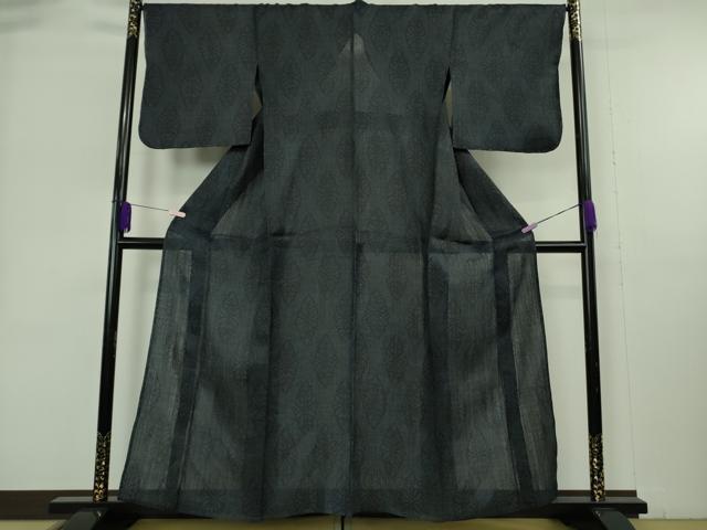 平和屋本店＊極上　夏物　重要無形文化財　本場宮古上布　苧麻　花菱文　逸品　未使用　DZAB9036kh6