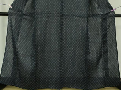 平和屋本店＊極上　夏物　重要無形文化財　本場宮古上布　苧麻　市松文　逸品　未使用　DZAB9037kh6