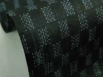 平和屋本店＊極上　夏物　重要無形文化財　本場宮古上布　苧麻　市松文　逸品　未使用　DZAB9037kh6