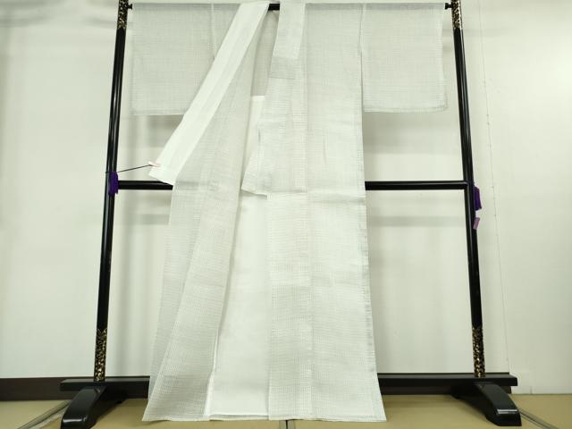 平和屋本店＊極上　夏物　石川県指定無形文化財　能登上布　本麻手織上布　白地　逸品　未使用　DZAB9038kh6