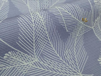 平和屋着物＊極上　夏物　訪問着　絽　刺繍　若松葉　藤鼠色地　金糸　ロング丈　逸品　DZAB9041kh6